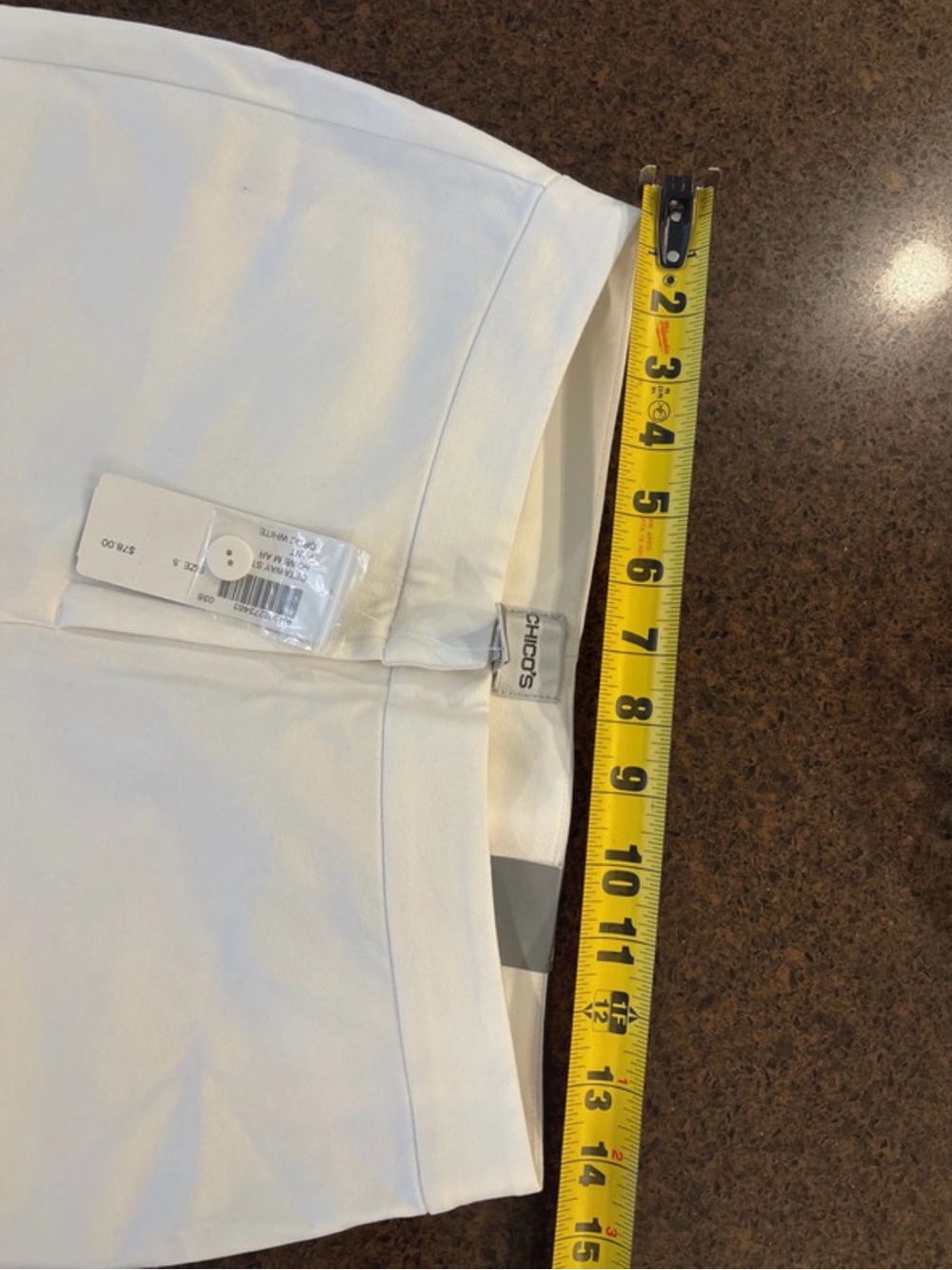Chico's‎ White Straight-Leg Pants 0.5 - Picture 10 of 14